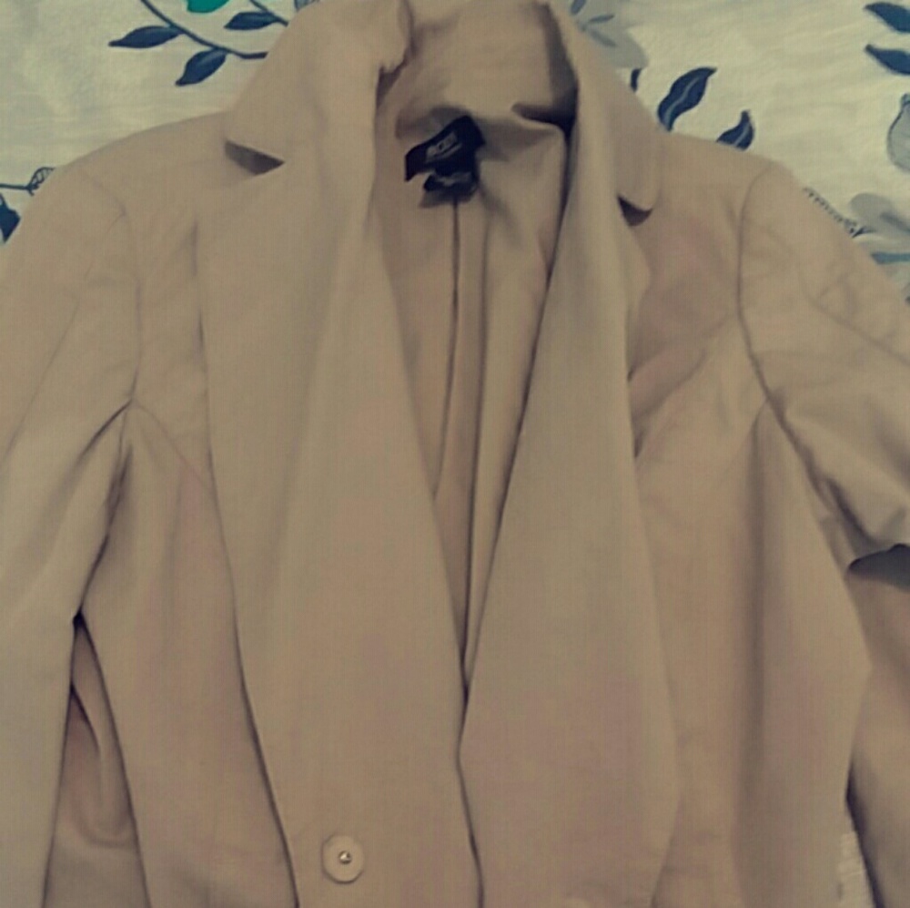 Tan formal button up jacket